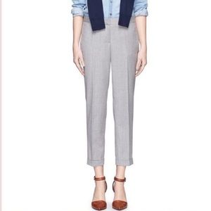 J Crew Cafe capri trouser in light grey
